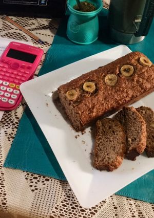Una foto de Banana&oats bread/ Budín de banana y avena