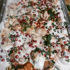 A picture of Dahi Vada.