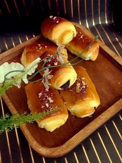 عکسی از دستور نان رول شکلاتی