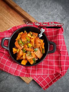 Foto resep Sosis Tahu Saus Bolognaise