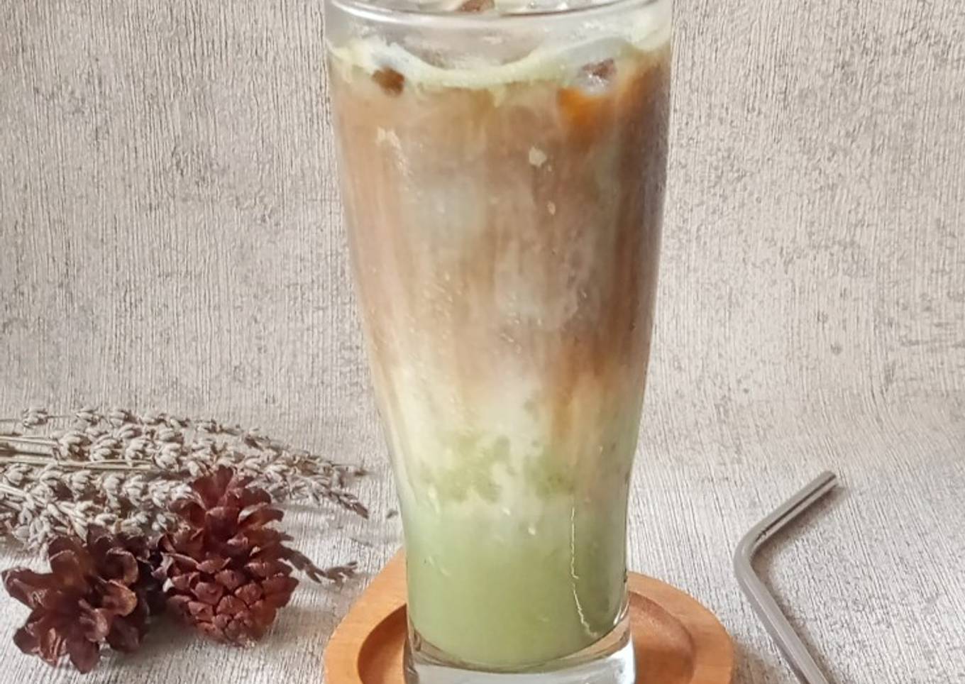 Matcha Milk Coffee Ice