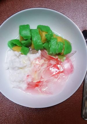 Foto resep Es pisang ijo 🍀