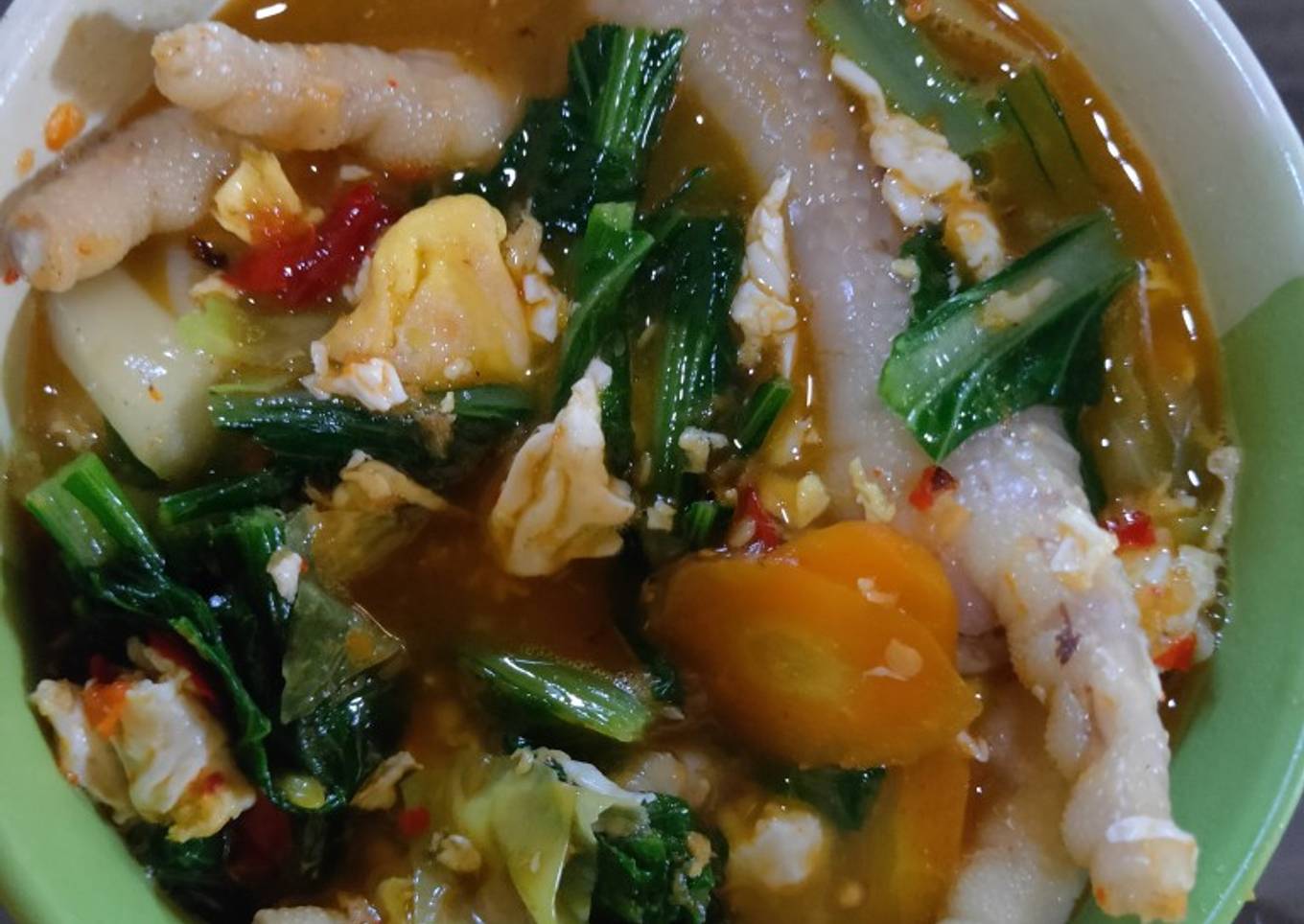 Seblak Ceker Vegetables