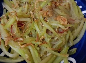 Gambar Chayote tumis udang kering