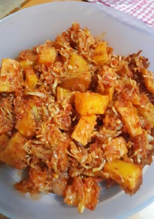 Foto resep Balado Teri Kentang