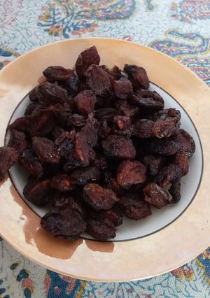 عکسی از دستور خشک کردن آلو سیاه 🥰🥰