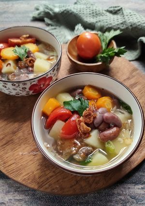Foto resep Sop kacang merah