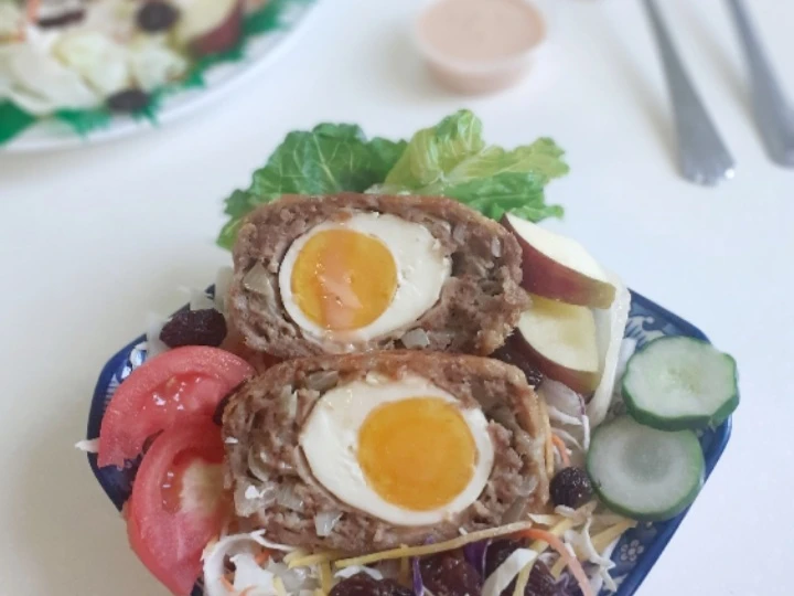 Langkah Gampang Menyiapkan Resep  145. Scotch Egg / Bistik Telur yang Lezat, Enak Banget