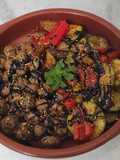 Mushrooms and Vegetables with a Mix of Sauces and Spices
