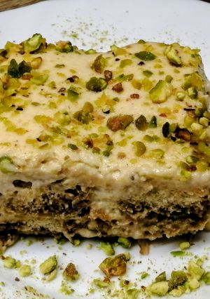Pisztáciás tiramisu recept fotója