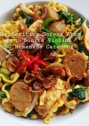 Foto resep Mie keriting goreng ayam