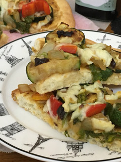 漬梅蔬食披薩 的食譜成品照片