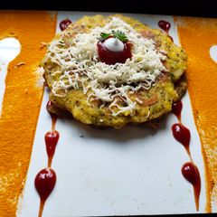 A picture of Cheese Mayo tawa handwa pancake dhamal.