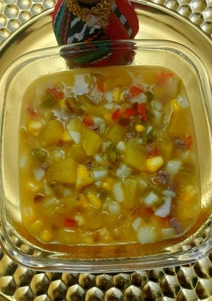 صورة لوصفة شوربة خضار بالقرع (اليقطين)