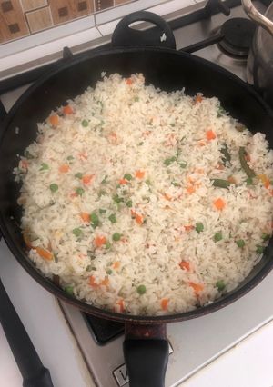 Una foto de Arroz blanco