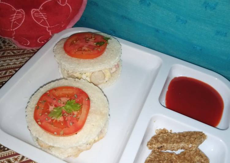 Recipe of Homemade Cold Sausages Sandwich