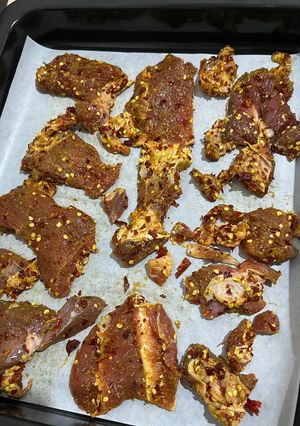 Foto resep Dendeng sapi pedas