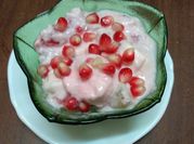 A picture of sour cream dessert