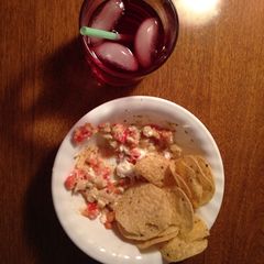 A picture of Creamy salsa dip from scratch .