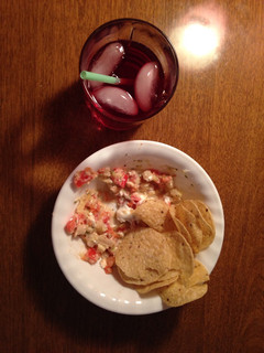 A picture of Creamy salsa dip from scratch .