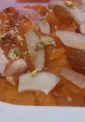 A picture of Suji ka halwa.