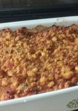 A picture of Southwestern style chicken casserole.