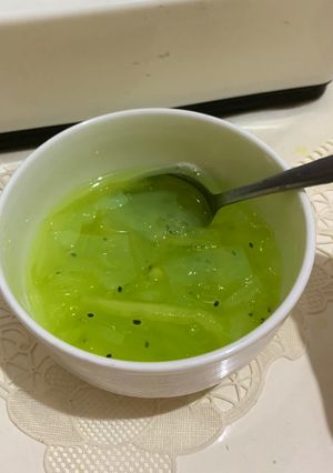 Foto resep Es kuwut Melon