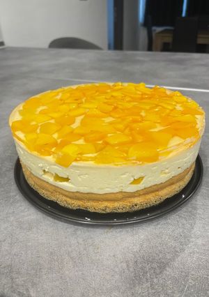 Barackos túrótorta recept fotója