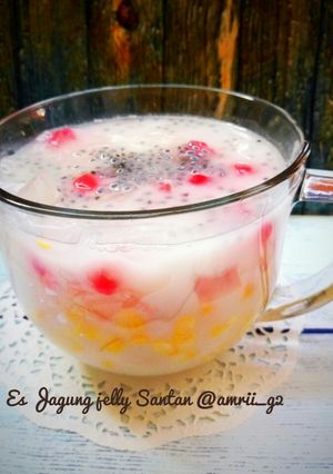 Foto resep Es Jagung Jelly Santan