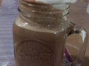 Una foto de leche de whisky