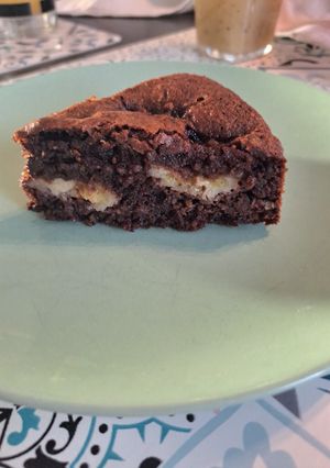 Une photo de Gâteau amande cacao banane
