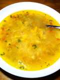 Salmon Head and Skeleton Soup with Noodles