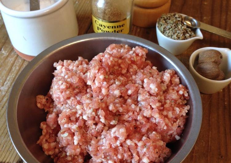 Simple Homemade Breakfast Sausage with Sage