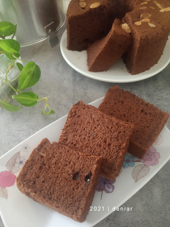 Foto resep Chiffon Triple Chocolate Cake