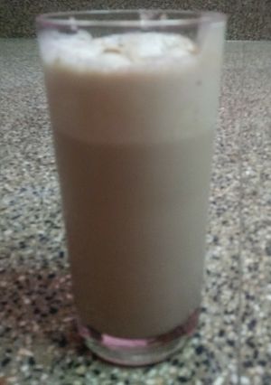A picture of Cold coffee with ice cream.
