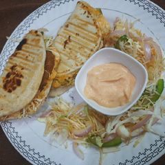 Chatpata naan with aloo tikki wrap A picture of Chatpata naan with aloo tikki wrap.