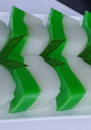 Foto resep Puding pandan santan