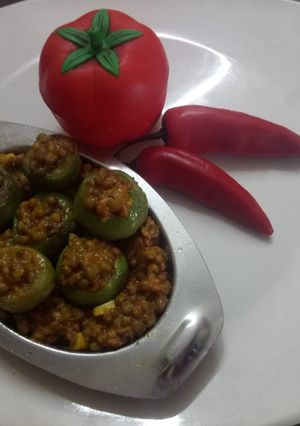 સ્ટ્ફ્ડ ટામેટા મૂંગ રેસીપી મુખ્ય ફોટો