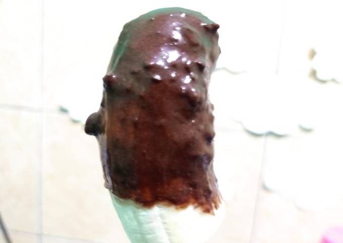 Es pisang coklat