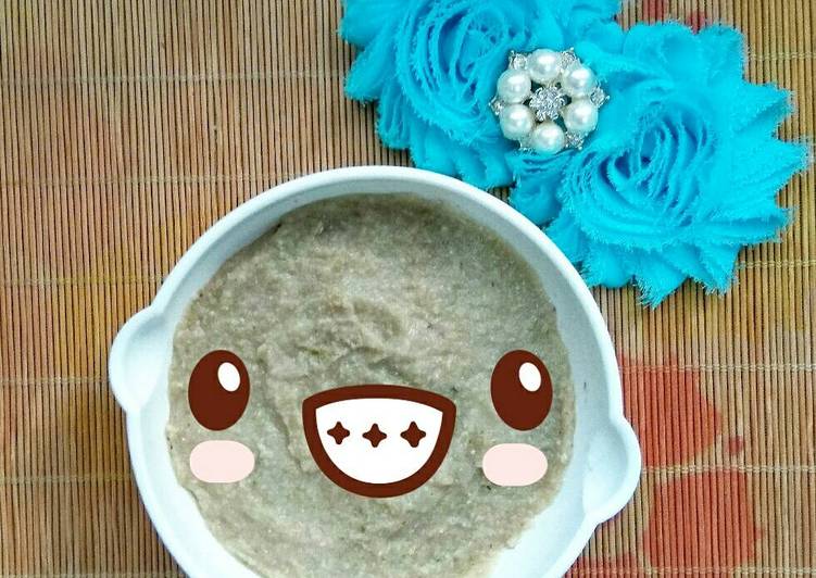 Cara Membuat MPASI 7+ Beras Cokelat Sapi Ayam Edamame Buncis Brokoli Kaldu yang Nikmat