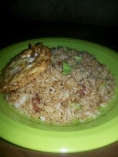 Foto resep Nasi goreng pete sosis sederhana