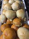 Pancitos saborizados con bollos de pizza que almacenamos en freezer
