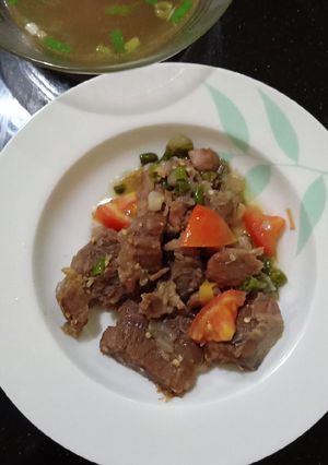 Foto resep Oseng Daging Presto Kuah Bening