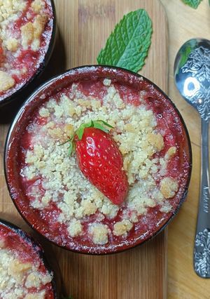 Une photo de 🍓Crumble à la Fraise