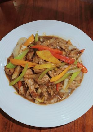 彩椒炒肉絲 的食譜成品照片