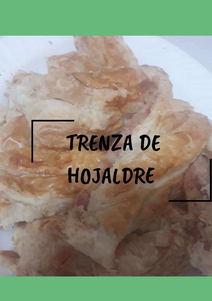 Una foto de Trenza salada de hojaldre