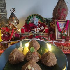 A picture of Churma Modak 😋.