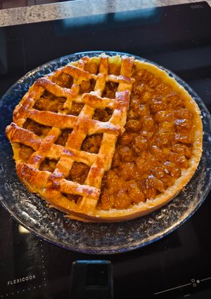 A picture of Mirabelle Plum and Almond Tart.