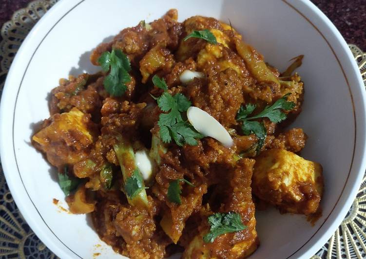 Recipe of Homemade Masala Gobhi Paneer