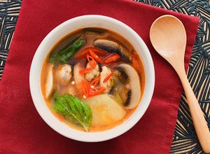 Hình của món Canh Trai Nấu Dứa Chua Ngọt.